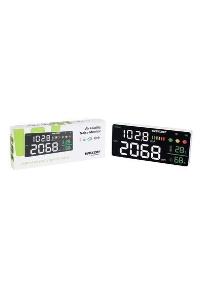 Wezzer Air Pro Cn20 Hava Kalitesi Kirlilik Monitörü Çok Renkli