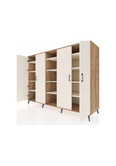 Kronos Dolap 12 Raflı 4 Kapaklı 220x59x163 Çam-aytaşı Çam-aytaşı Kronos Dolap 12 Raflı 4 Kapaklı 220x59x163 Çam-aytaşı Çam-aytaşı