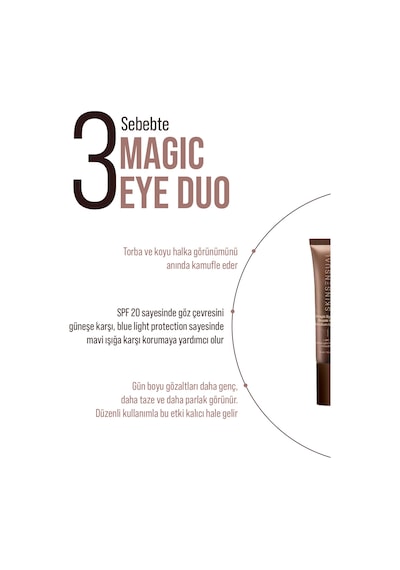 Skin Sensual Magic Eye Duo Repair & CC -Çift Etkili Onarıcı ile Aydınlatıcı Göz Altı Kremi | Medium to Dark 15ml