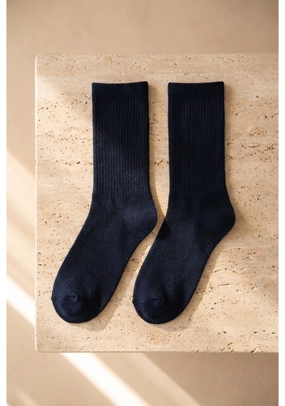 Katıa&bony Unisex 3'lü Zar Nakışlı Soket Çorap Desenli
