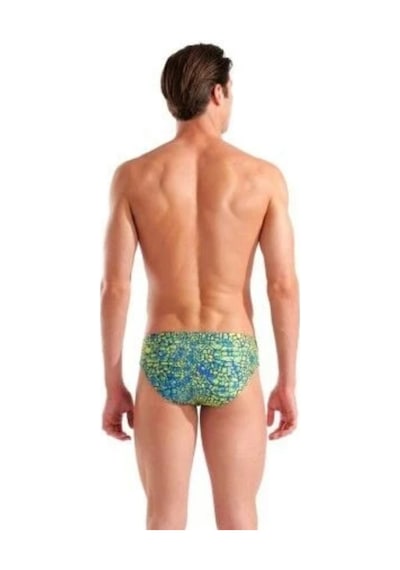 Arena Erkek Slip Mayo Men's Snakeskın Swım Brıefs 010162506 Yeşil Yeşil