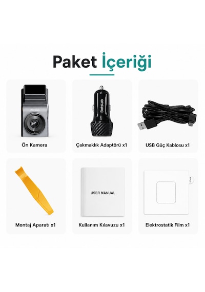 Botslab 360+ G300h Pro Adas 3k Ön Araç Kamerası