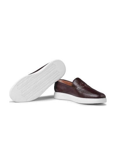 Stamped Hakiki Deri Erkek Günlük Ayakkabı, Loafer Ayakkabı, Hafif Ayakkabı, Yazlık Ayakkabı