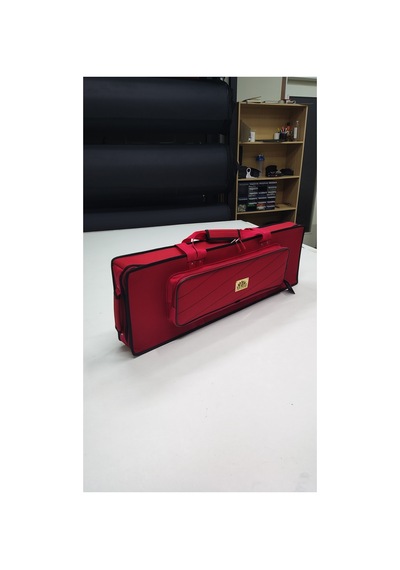Go:keys Keyboard Org İçin Uyumlu Profesyonel Soft Case Taşıma Çantası-kırmızı