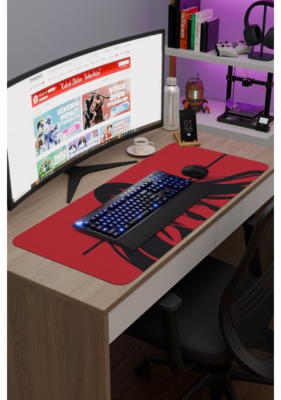 Akame Ga Kill Anime V1 - 90x40 Xxl Gaming Kauçuk Kaymaz Taban Mouse Pad Fare Altlığı
