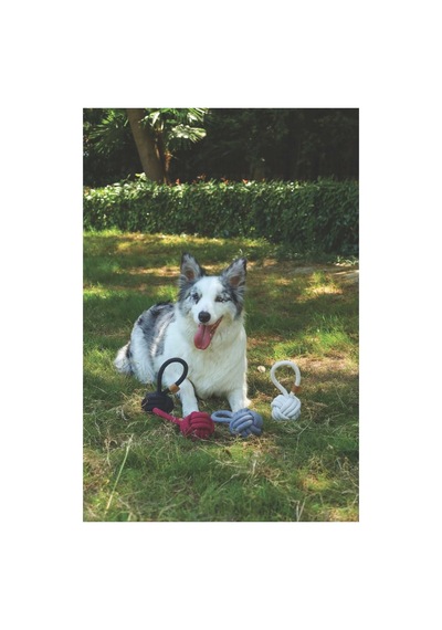 M-pets Coto Black Loop Ball 11cm Çekmeli Örgü Top Oyuncak