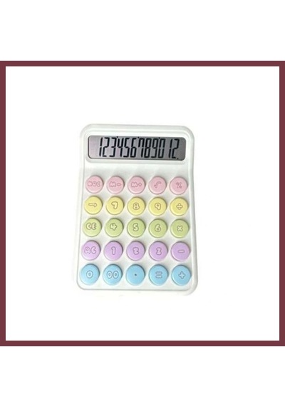Storeşahin Retro Renkli Orta Hesap Makinesi Shn0720 Çok Renkli