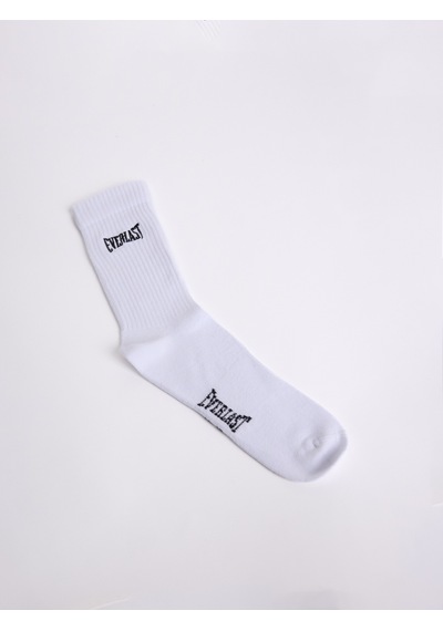 Everlast Logo Nakışlı 2'li Beyaz Çorap Beyaz