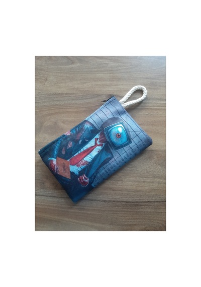 Owl Bag Televizyon Kafali Adam Desenli Tasarım Cüzdan Kalemlik Çanta Düzenleyici Diğer