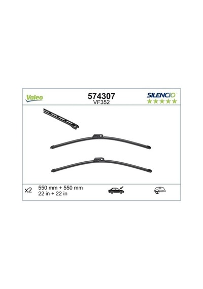 Mercedes Clk 200 C209 On Silecek Seti 2003-2009 Valeo 574307
