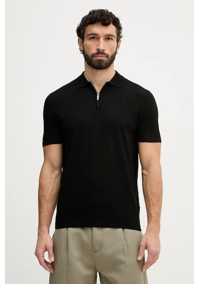 Guess M6rr15z4442 Kadir Tech Ss Erkek Polo Tişört Siyah
