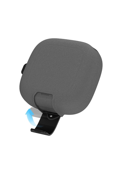 Samsung Galaxy Buds 4 Pro / Buds 4 İle Uyumlu Kılıf Standlı Kilitli Tpu Premium Matte Trip Case Koyu Gri