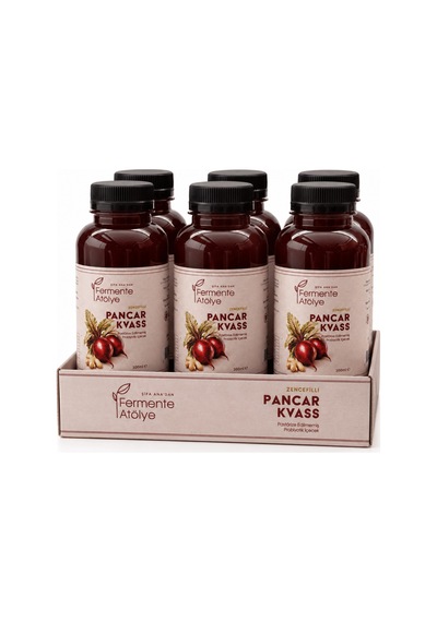 Zencefilli Pancar Kvass 300 Ml. 6'lı Fırsat Paketi Pet Şişede