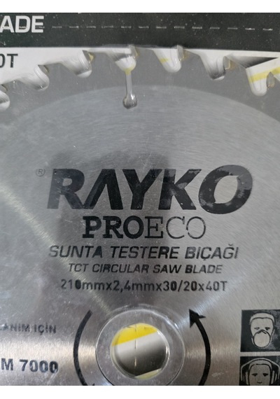 Rayko Ahşap Sunta Testeresi 210x30/20 40 Diş