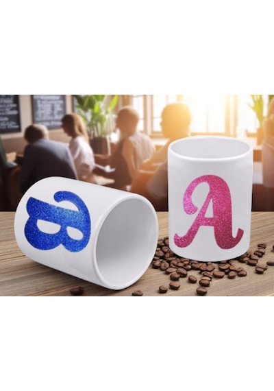 2 Kişilik Harfli Espresso Fincanı