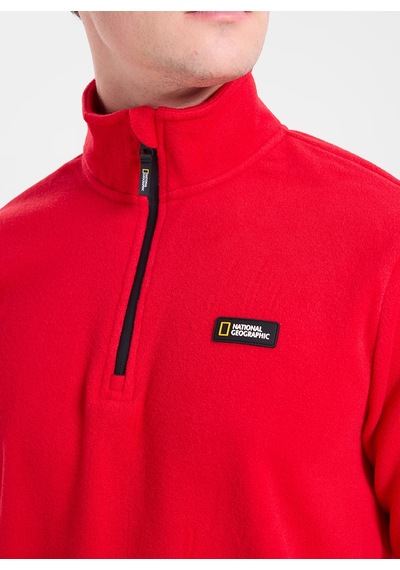 National Geographic Kırmızı Erkek Polar Sweatshırt N6wm-swt4050