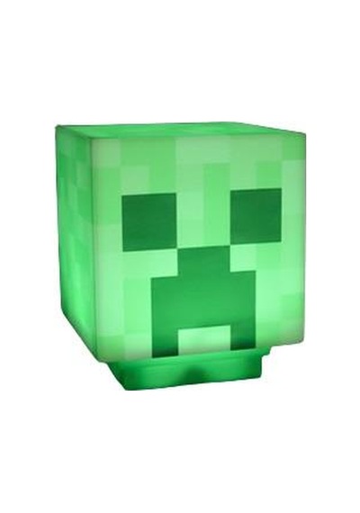 Minecraft Creeper Taşınabilir Şarjlı Pilli Müzikli Gece Lambası Yeşil