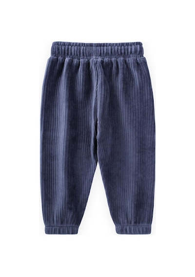 Cigit Fitilli Kadife Jogger Pantolon 1-10 Yaş Lacivert Lacivert