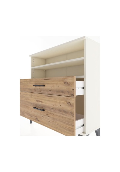 Arges Şifonyer 2 Raflı 2 Çekmeceli 88x30x96 Aytaşı-çam Aytaşı