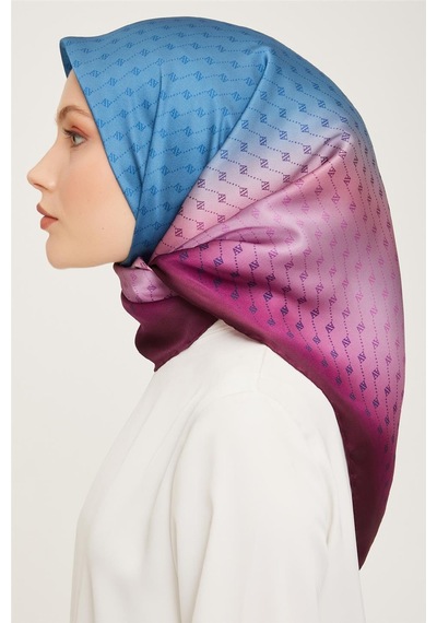 Armine Twill İpek Eşarp 23ka9003 55 Mavi