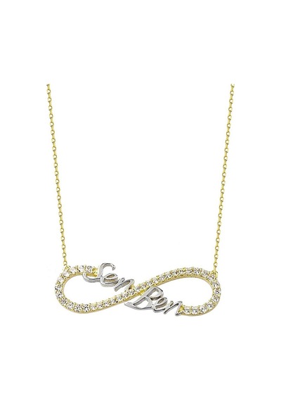 Sonsuzluk Altın Kolye 14K Gold Sen&Ben