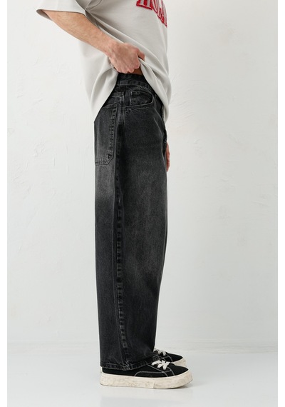 Vamos Barrel Fit Jeans Füme