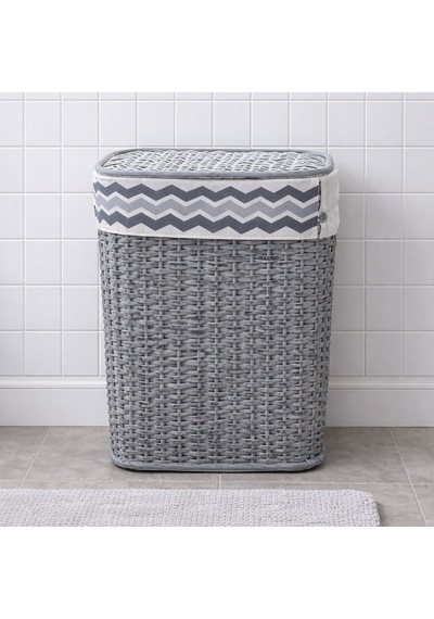 Soft Hasır Sepet Gri 58 Cm