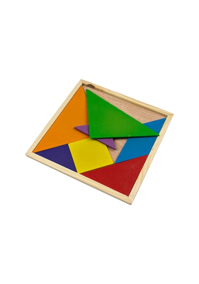 Ahşap Tangram Puzzle 20x20cm