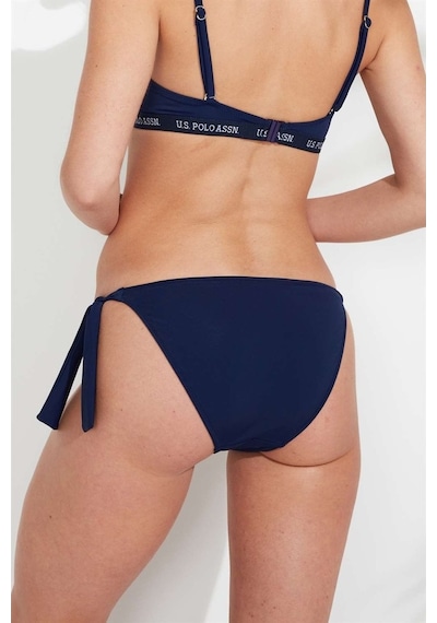 U.S. Polo Assn. Kadın Lacivert Kalın İpli Bikini Alt 21509