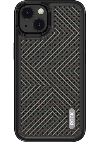 Rock Apple Uyumlu iPhone 14 Plus Graphene Serisi Isı Dağılımlı Kılıf Siyah Siyah
