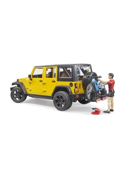 Bruder Jeep W. Rubicon & Bisiklet Ve Sürücüsü Br02543