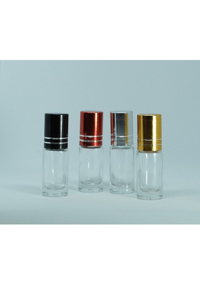 Boş Parfüm Şişesi 3 ML 10 Adet Siyah Kapaklı Roll-on Boş Şişe