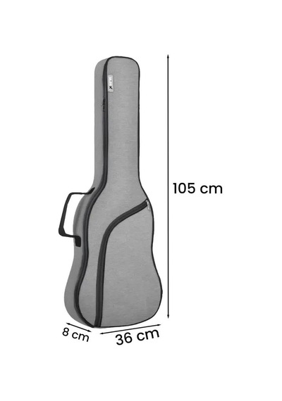 Midex Elc-40pak Case Elektro Gitar Çantası Gigbag Su Geçirmez Kalın Kılıf Çanta Askı Capo