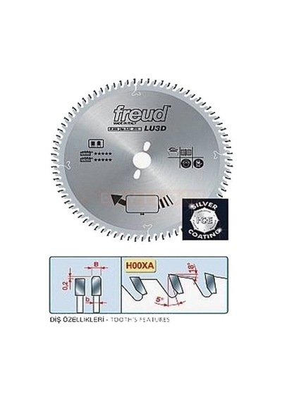 Freud Lu5B 0201 Alüminyum Testere Bıçağı 60 Diş 250X30X2.8 MM
