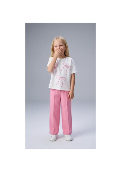 Poala Kids Fiyonk Detay Takım Çok Renkli
