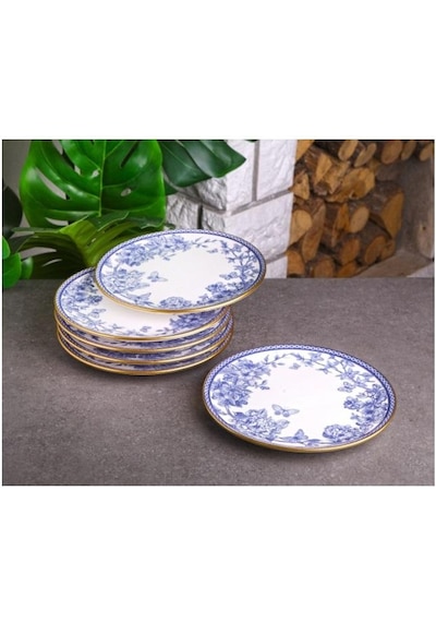 Gönül 4184 Spring Seramik Pasta Tabağı 6 Lı 19 Cm