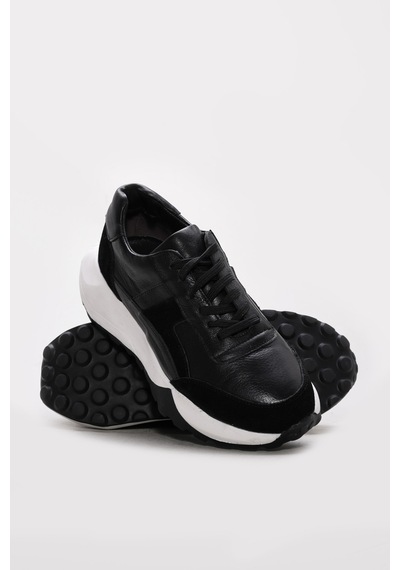 Fast Step Hakiki Deri Erkek Casual Ayakkabı 311ma2012 Siyah