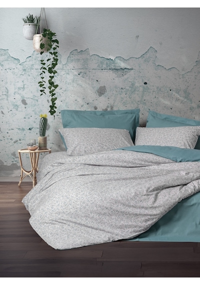 Cotton Box Petite Çift Kişilik Lastikli Çarşaflı Nevresim Takımı June Mint