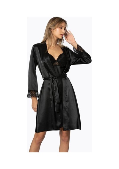 Ceyyiz Pierre Cardin Sütyen Kaplı Sabahlık Gecelik Set 4285
