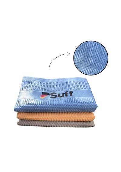 Suff Mikrofiber Bez Cam Ve Tüm Yüzeyler İçin 3 Lü Paket 40x60 Sih