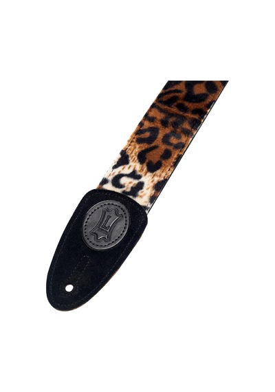 Levy's Leathers Hakiki Deri Uçlu 5 Cm Suni Kürk Leopar Baskılı Gitar Kayışı Mssf8-lyx