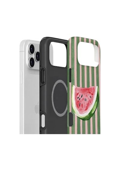 Apple iPhone Uyumlu 17 Pro Max Vorian Çift Katmanlı Magsafe Kılıf Watermelon Postcard