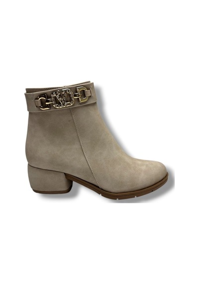 Erbay 535-26 Yağlı Deri Trend Fashion Kadın Bot Bej
