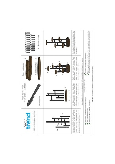 Tekerlekli Metal Çiçeklik 5 Raflı Saksılık Dekoratif 5 Raflı Çiçeklik Metal Doğal Ahşap Saksılık Diğer