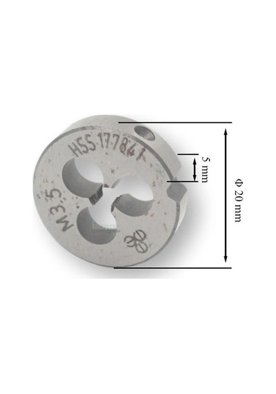 Mte M3.5 X 0.6 Pafta Normal Vidalı Hss Dın 223/b