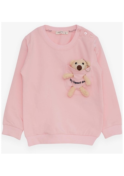 Breeze Kız Çocuk Sweatshirt Ayıcık Aksesuarlı 1.5-5 Yaş, Pembe-pembe Pembe Breeze Kız Çocuk Sweatshirt Ayıcık Aksesuarlı 1.5-5 Yaş, Pembe-pembe Pembe