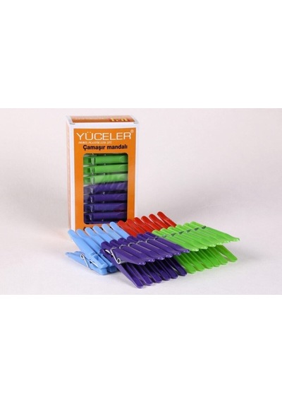 Çamaşır Mandalı 24 Adet Lüks Mandal 24ad 1pk Plastik Turuncu Tr Diğer