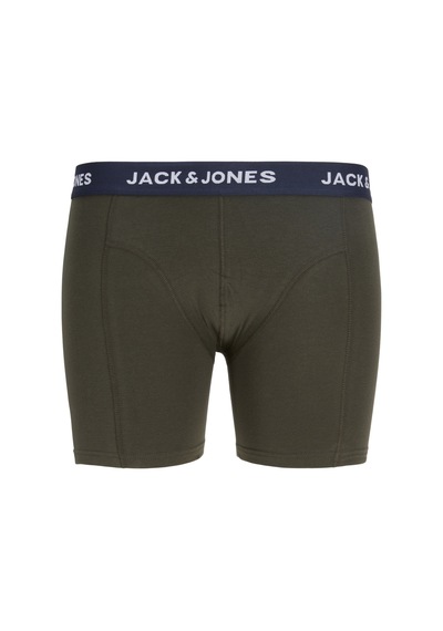 Jack & Jones Erkek 3'lü Boxer Paketi - Lamp - 12308053 Forest Night