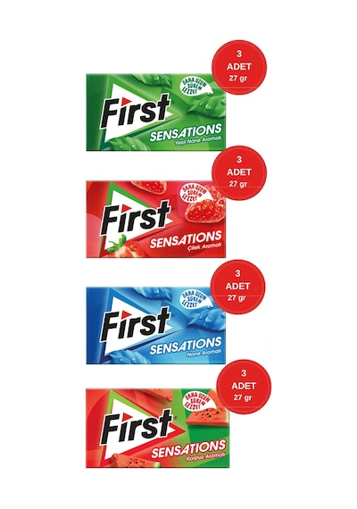 First Sensations Sakız Çeşitleri 27gr - 12 Adet