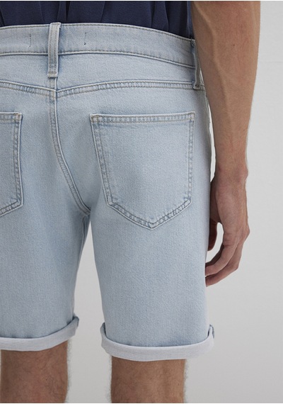 Mavi - Brian 90lar Buz Mavi Jean Şort 0418489808 Açık Mavi